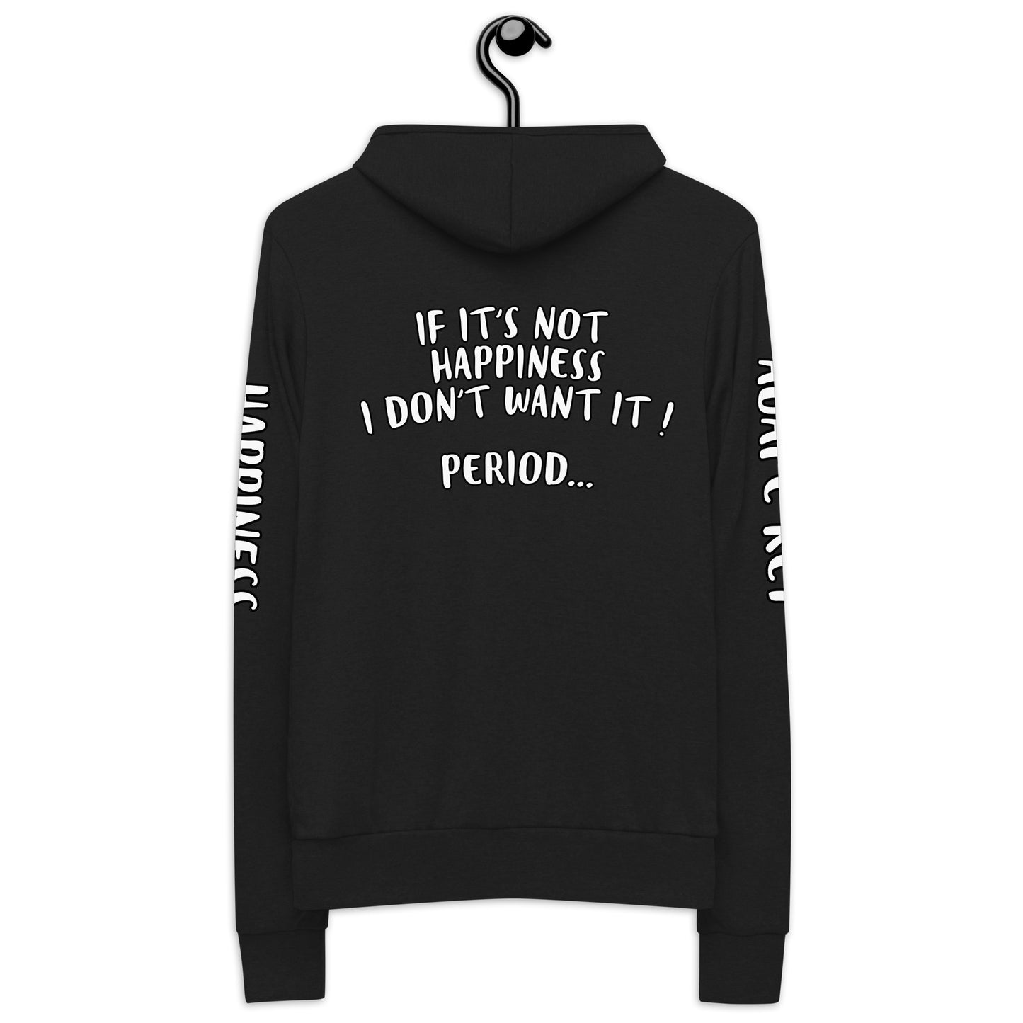 Happiness Unisex zip hoodie