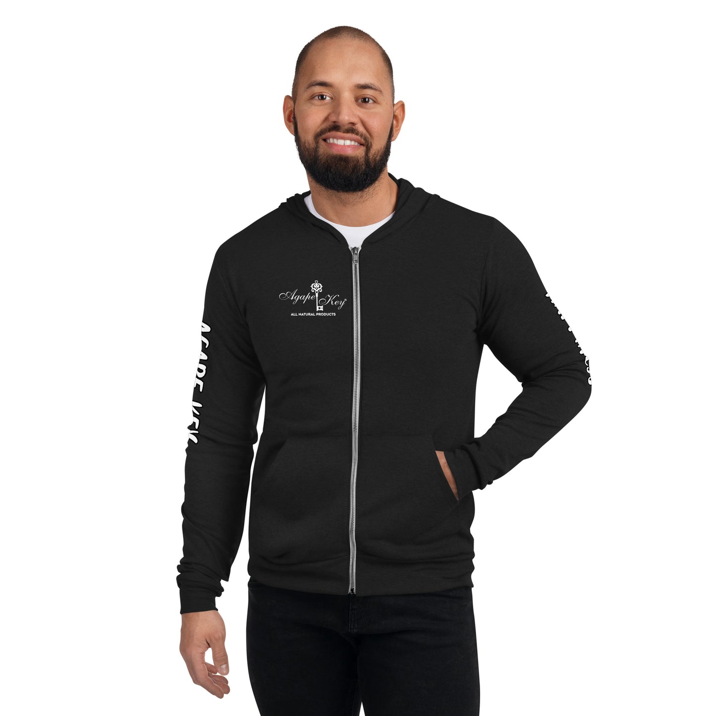 Happiness Unisex zip hoodie