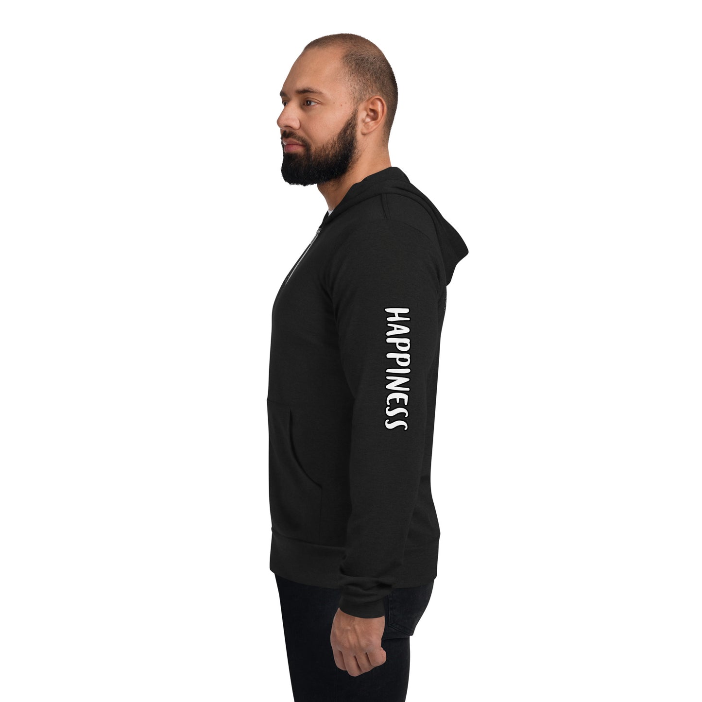 Happiness Unisex zip hoodie