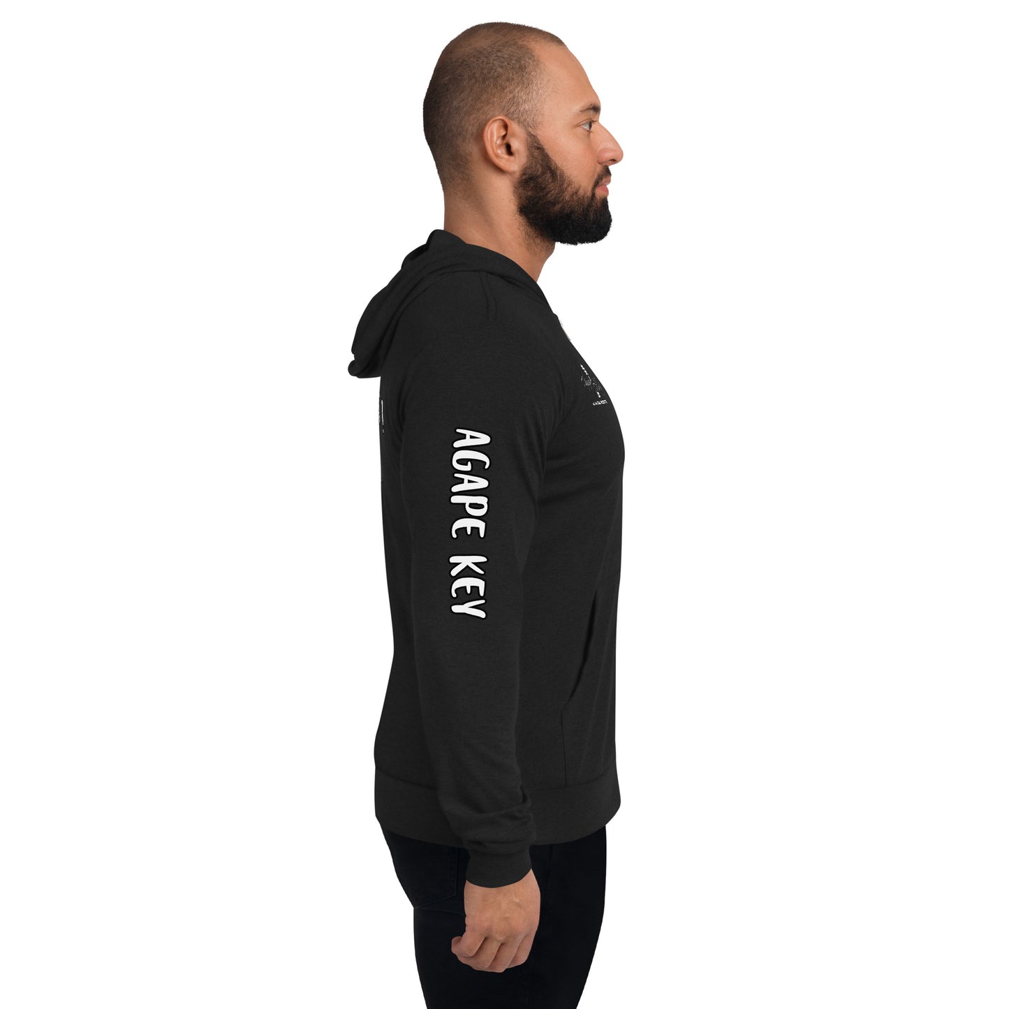 Happiness Unisex zip hoodie