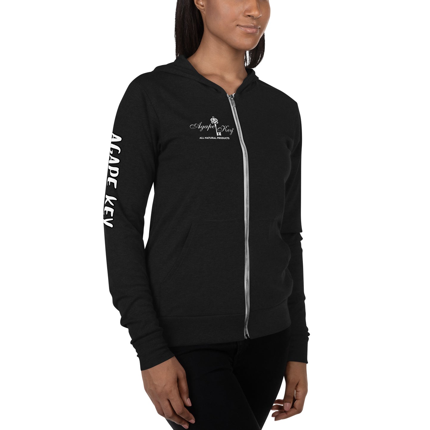 Happiness Unisex zip hoodie