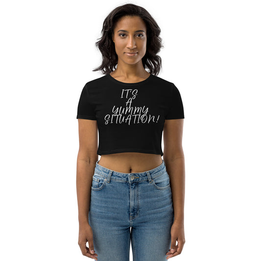 Yummy Situation (black) Crop Top